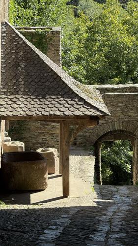 The Iron Gate of the village of Conques